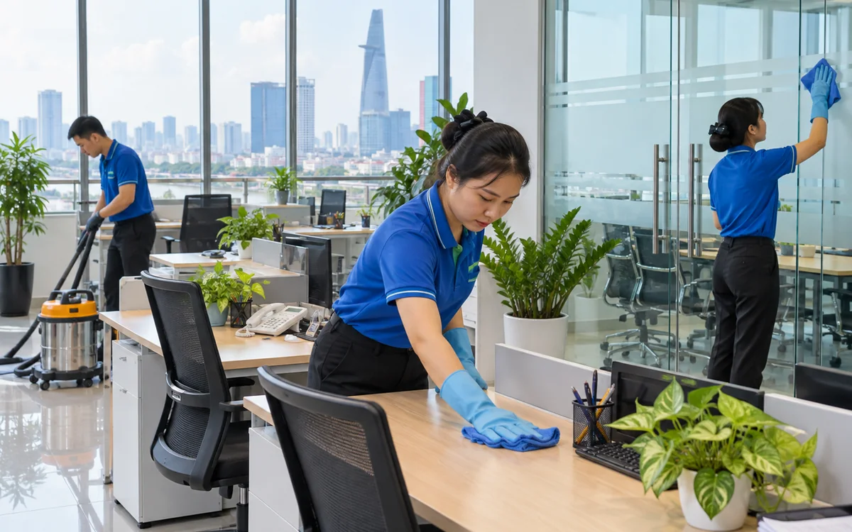 Bao lâu nên tổng vệ sinh văn phòng một lần?