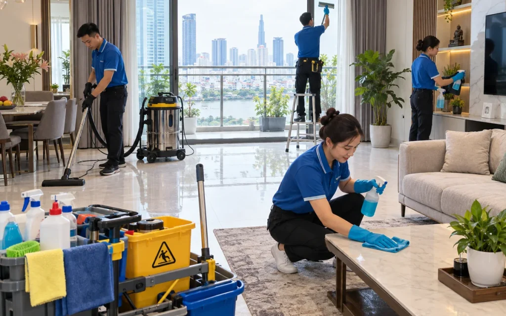 Kinh nghiệm chuẩn bị nhà trước khi tổng vệ sinh