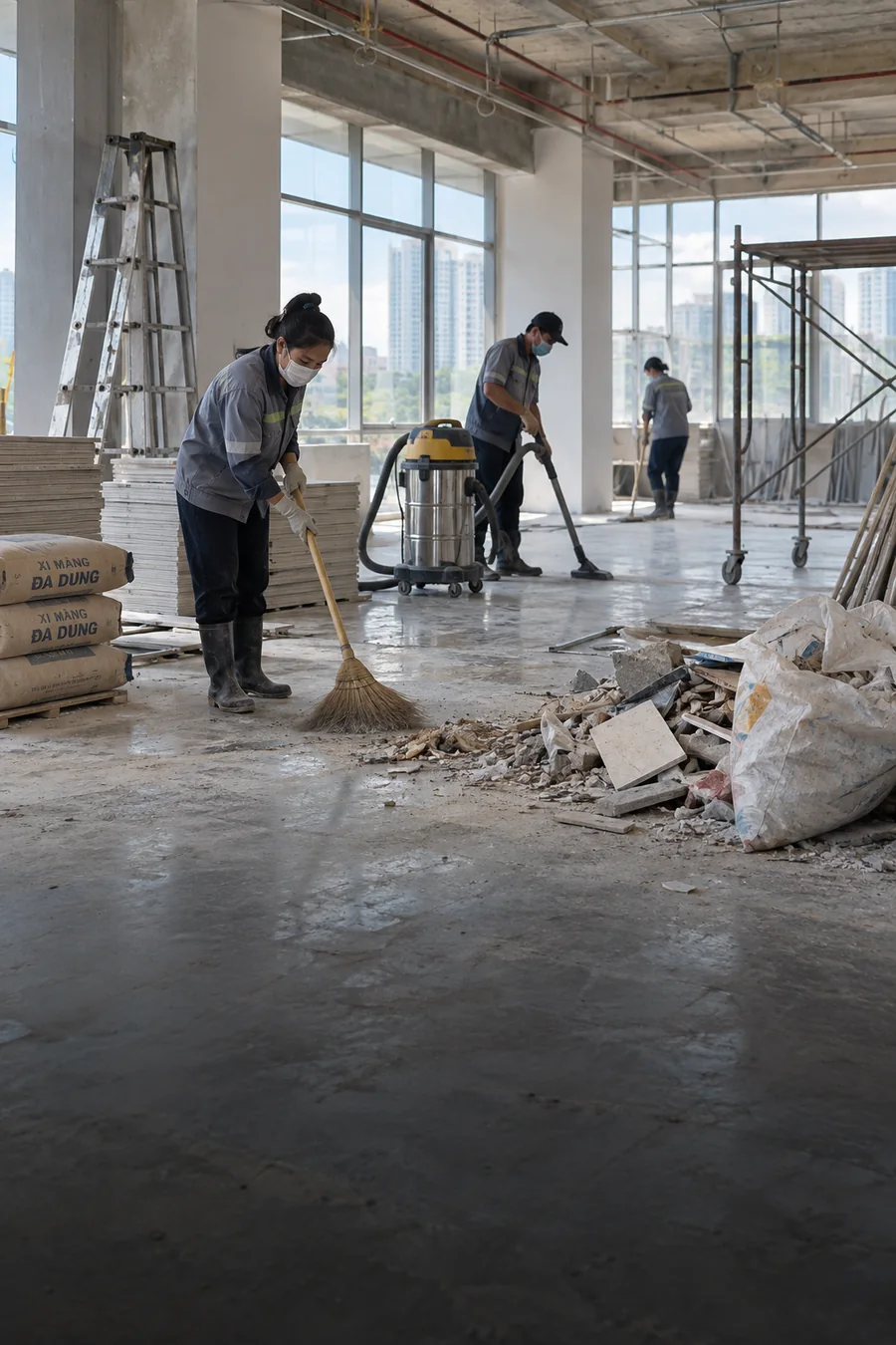 Vệ Sinh Sau Xây Dựng